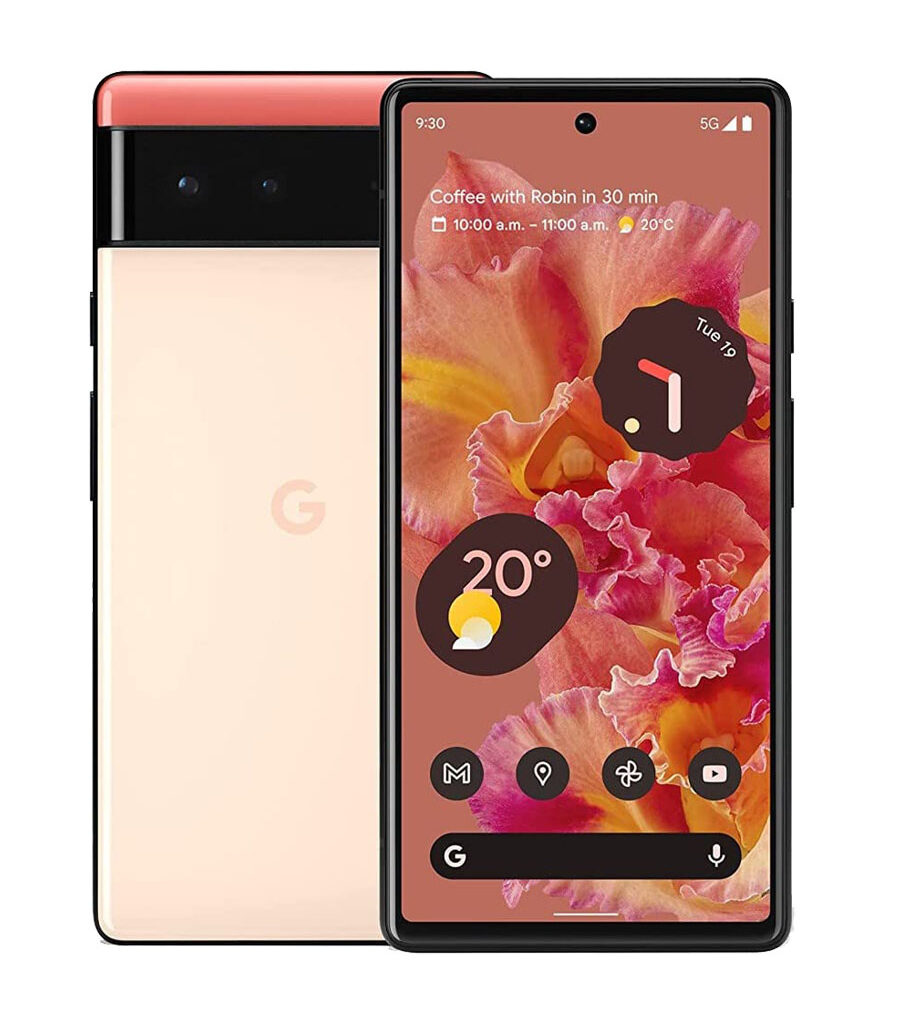 گوشی  گوگل مدل Pixel 6 حافظه 128 و رم 8 گیگابایت به همراه شارژر 18 وات گوگل