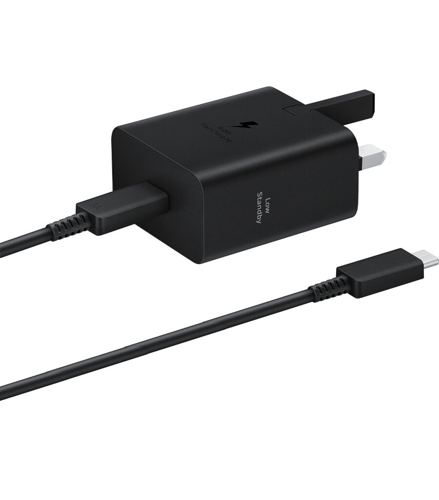 شارژر دیواری سامسونگ 45W - آداپتور 45 وات سامسونگ با کابل دو متری اورجینال 90 شارژر دیواری سامسونگ 45W - آداپتور 45 وات سامسونگ با کابل دو متری اورجینال