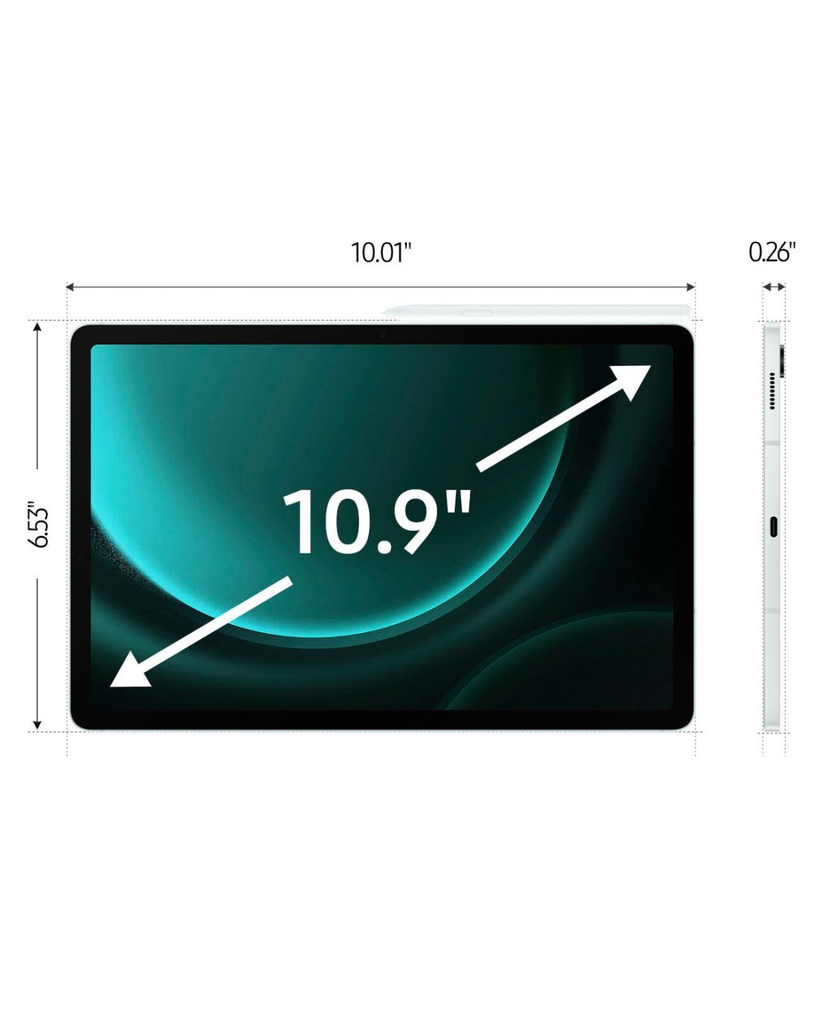 تبلت سامسونگ مدل Galaxy Tab S9 FE WiFi - X510 حافظه 128 و رم 6 گیگابایت - گلکسی تب اس 9 اف ای وای فای