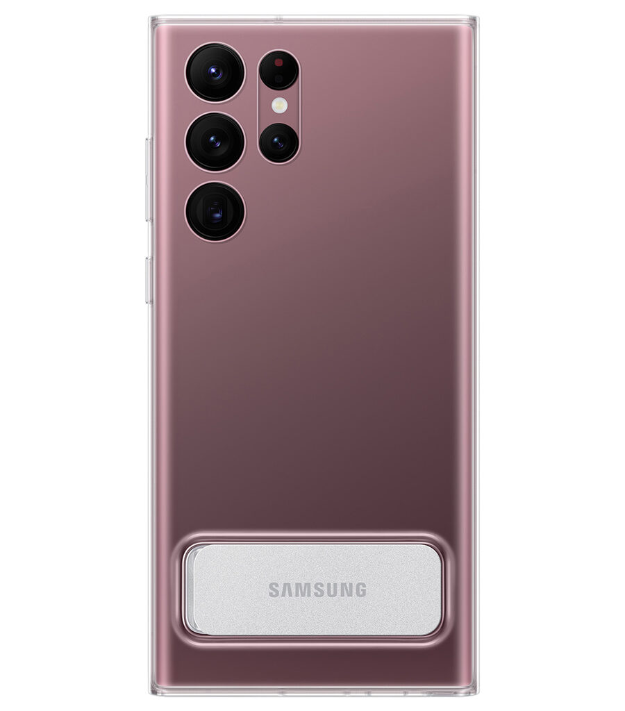 کیف محافظ Samsung Galaxy S22 Ultra مدل Clear Standing Cover