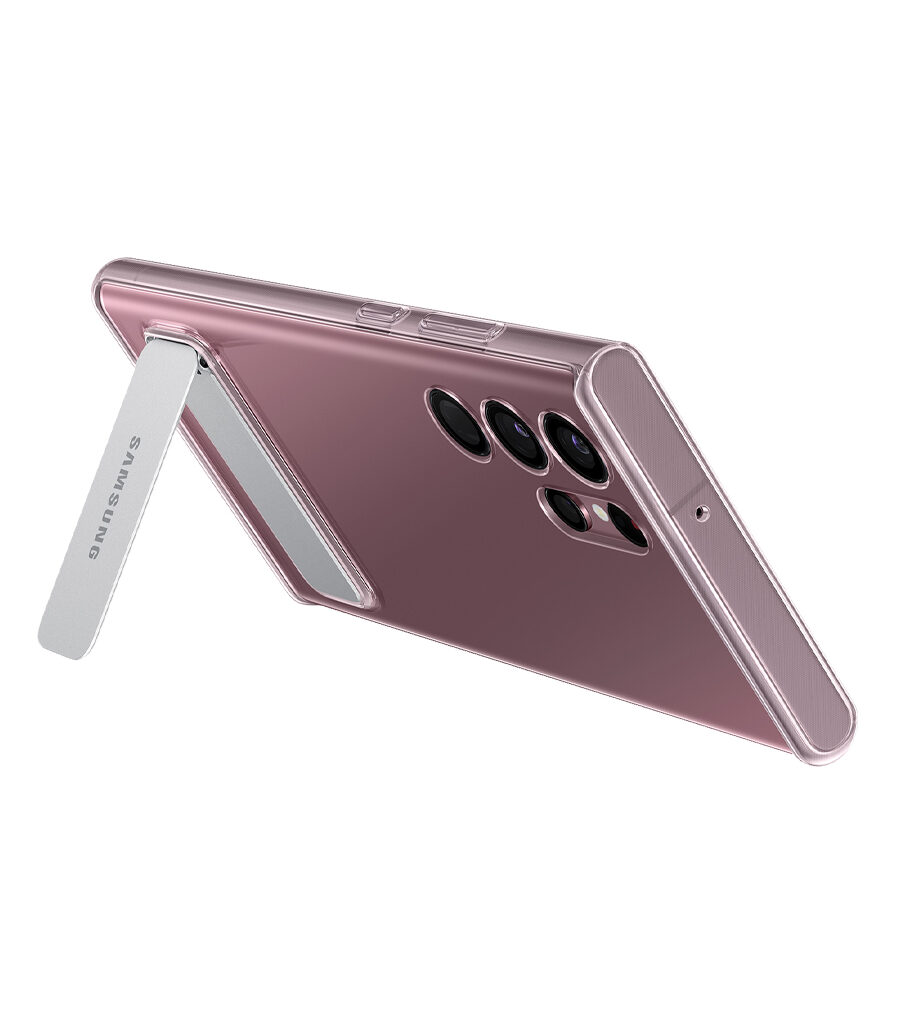 کیف محافظ Samsung Galaxy S22 Ultra مدل Clear Standing Cover