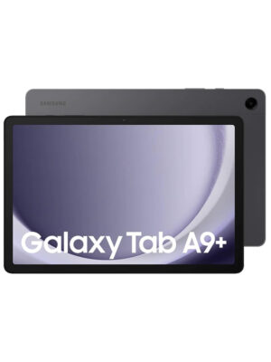 samsung galaxy tab a9+ graphite front and back landscape