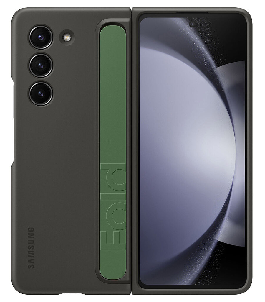قاب محافظ سیلیکونی مدل Standing Case With Strap مخصوص Samsung Galaxy Z Fold 5