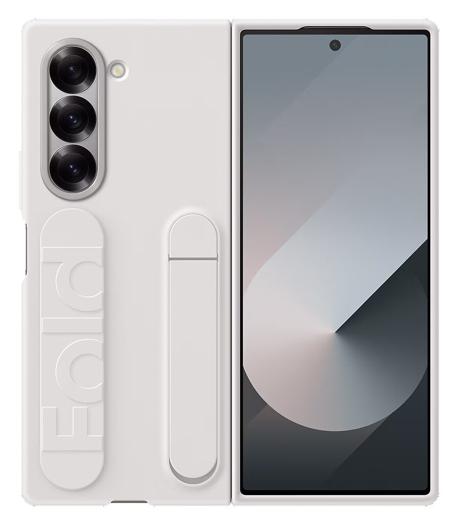 قاب محافظ سیلیکونی مدل Silicone Grip Case With Strap مخصوص Samsung Galaxy Z Fold 6