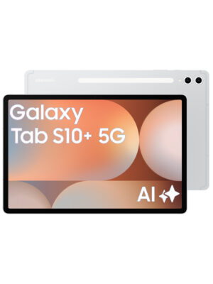 samsung galaxy tab s10 plus silver 5g front and back