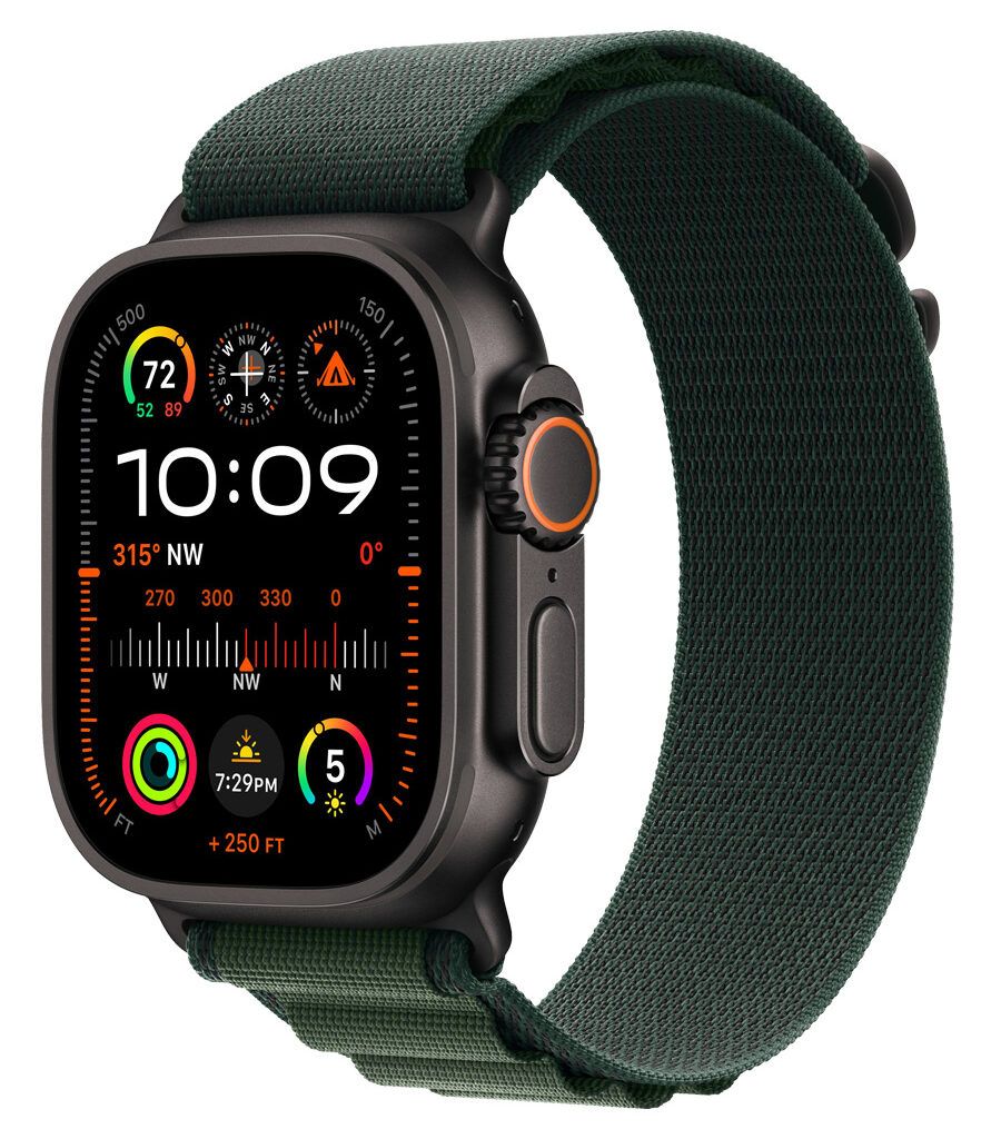ساعت هوشمند اپل مدل Watch Ultra 2 Black Titanium 49mm بند Alpine Loop