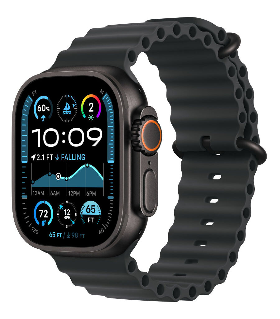 ساعت هوشمند اپل مدل Watch Ultra 2 Black Titanium 49mm بند Ocean