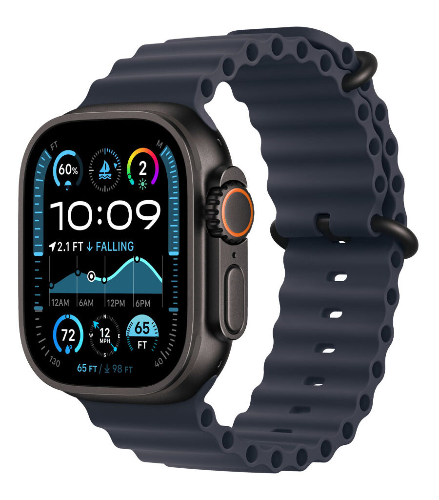 ساعت هوشمند اپل مدل Watch Ultra 2 Black Titanium 49mm بند Ocean
