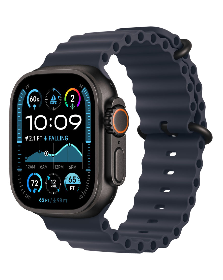 ساعت هوشمند اپل مدل Watch Ultra 2 Black Titanium 49mm بند Ocean