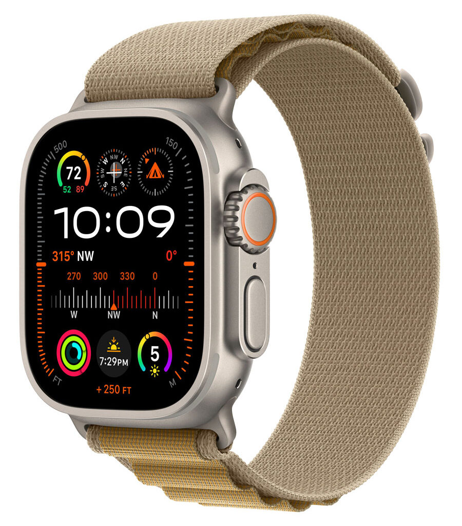 ساعت هوشمند اپل مدل Watch Ultra 2 Natural Titanium 49mm با بند Alpine Loop