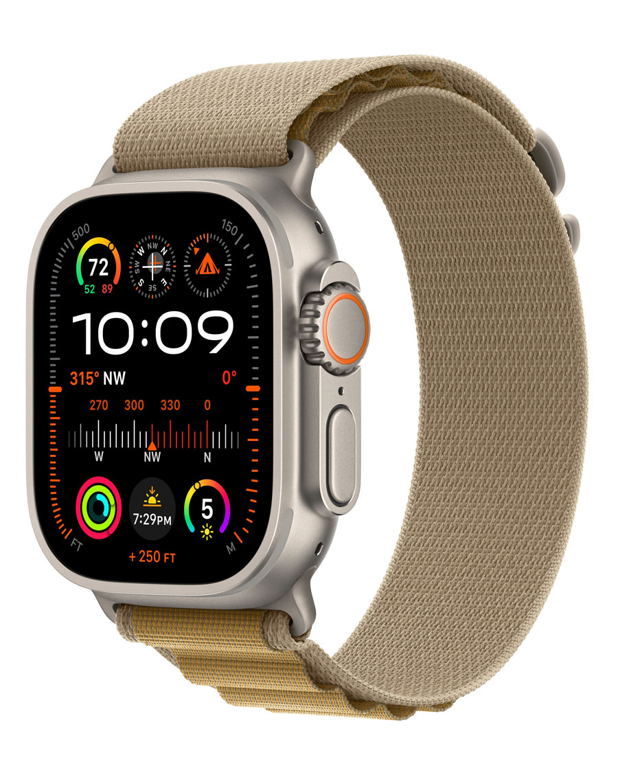 ساعت هوشمند اپل مدل Watch Ultra 2 Natural Titanium 49mm با بند Alpine Loop