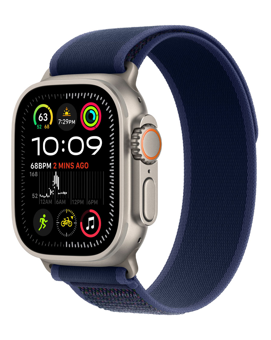 ساعت هوشمند اپل مدل Watch Ultra 2 Natural Titanium 49mm با بند Trail Loop