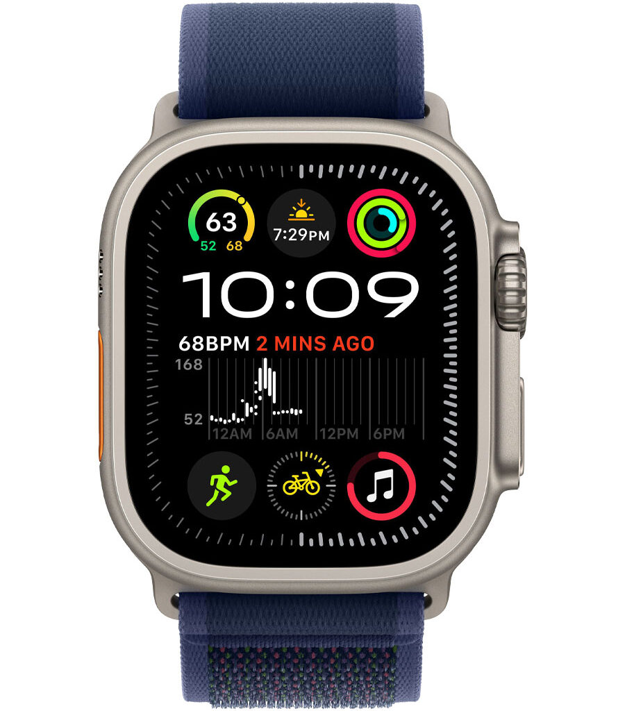 ساعت هوشمند اپل مدل Watch Ultra 2 Natural Titanium 49mm با بند Milanese Loop