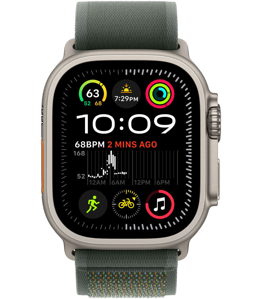 ساعت هوشمند اپل مدل Watch Ultra 2 Natural Titanium 49mm با بند Milanese Loop