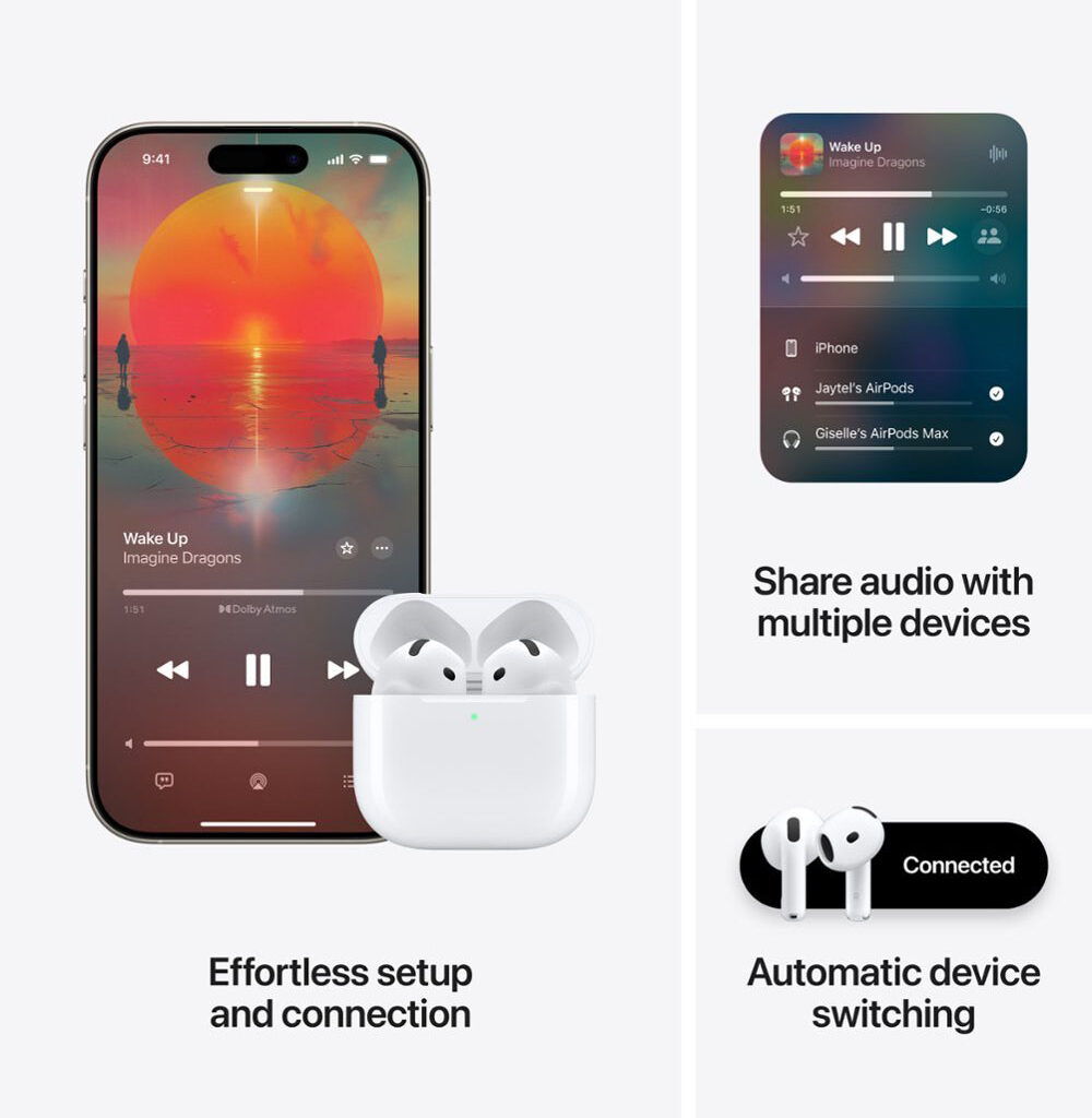 هندزفری بی سیم Apple مدل AirPods 4 – اپل ایرپادز 4