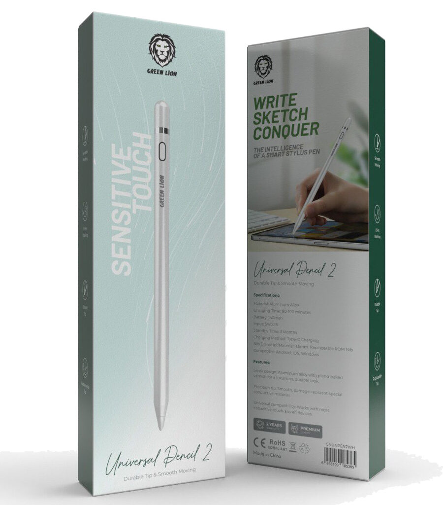 قلم لمسی Green Lion مدل Pencil 2 in 1 – گرین لاین پنسل 2 در 1