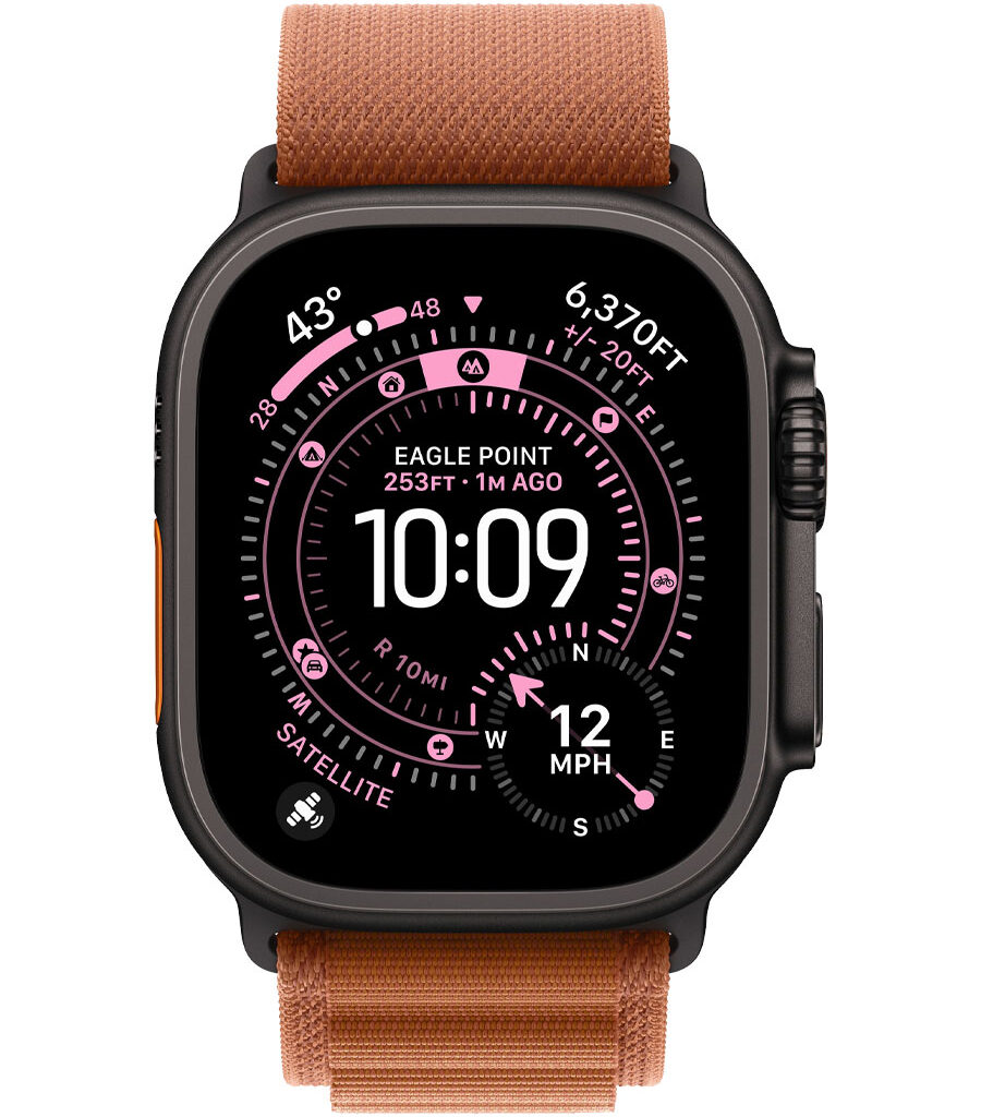 ساعت هوشمند اپل مدل Watch Ultra 3 Black Titanium 49mm بند Alpine Loop