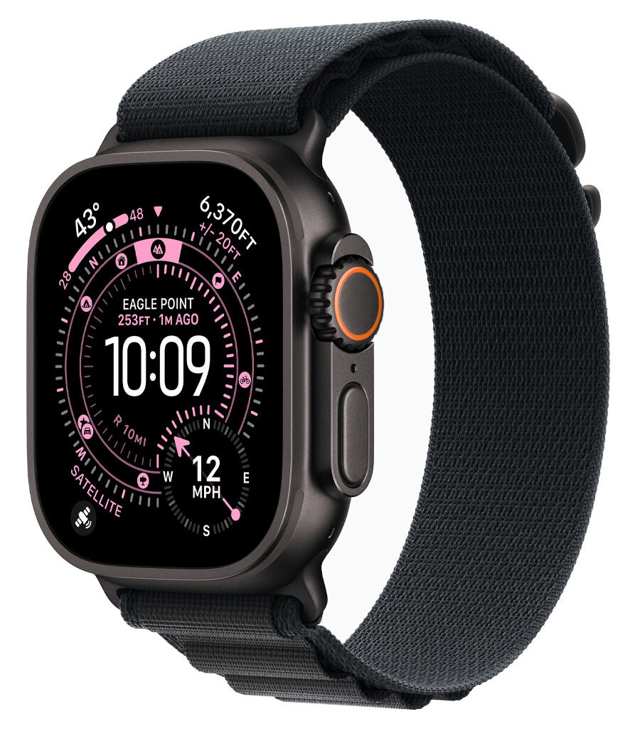 ساعت هوشمند اپل مدل Watch Ultra 3 Black Titanium 49mm بند Alpine Loop