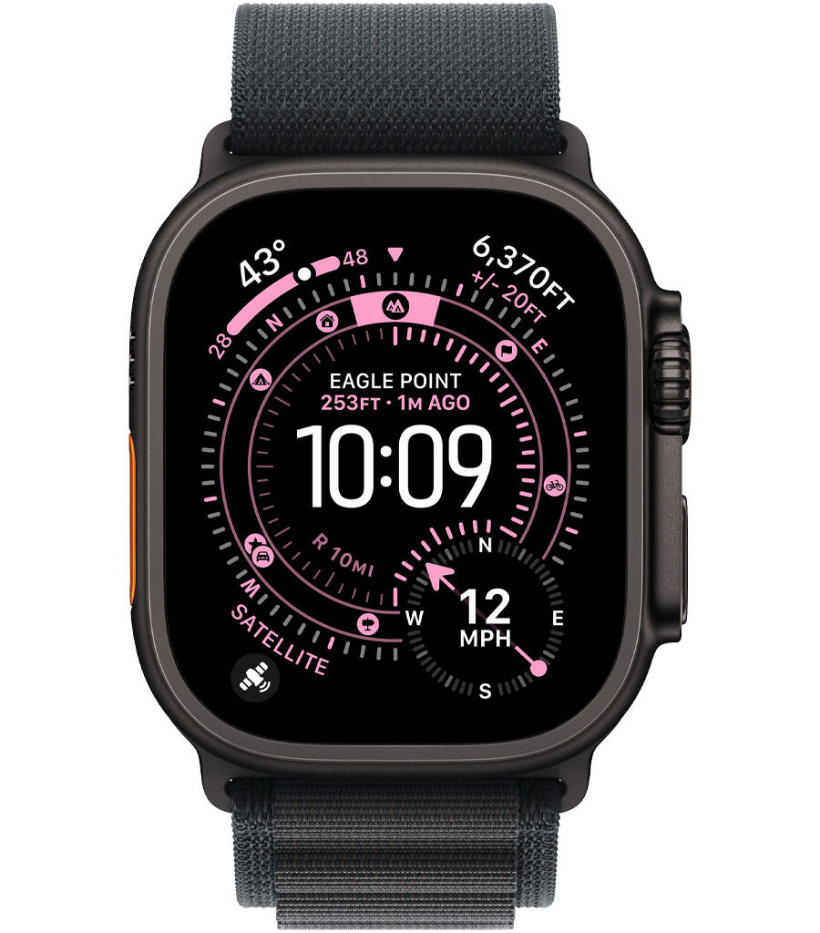 ساعت هوشمند اپل مدل Watch Ultra 3 Black Titanium 49mm بند Alpine Loop