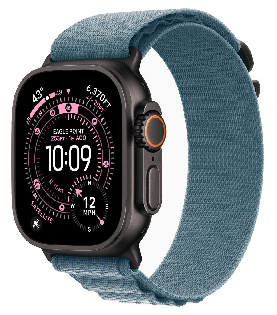 ساعت هوشمند اپل مدل Watch Ultra 3 Black Titanium 49mm بند Alpine Loop
