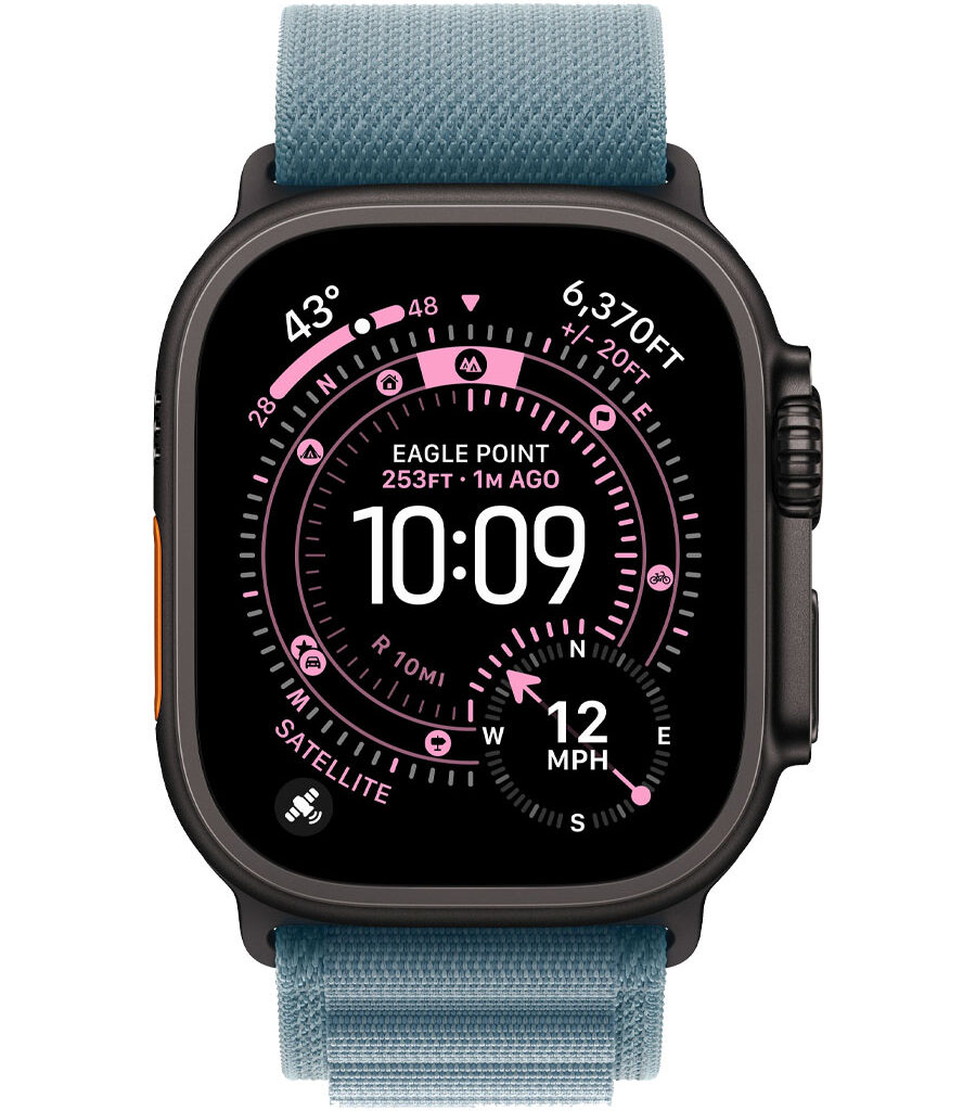 ساعت هوشمند اپل مدل Watch Ultra 3 Black Titanium 49mm بند Alpine Loop