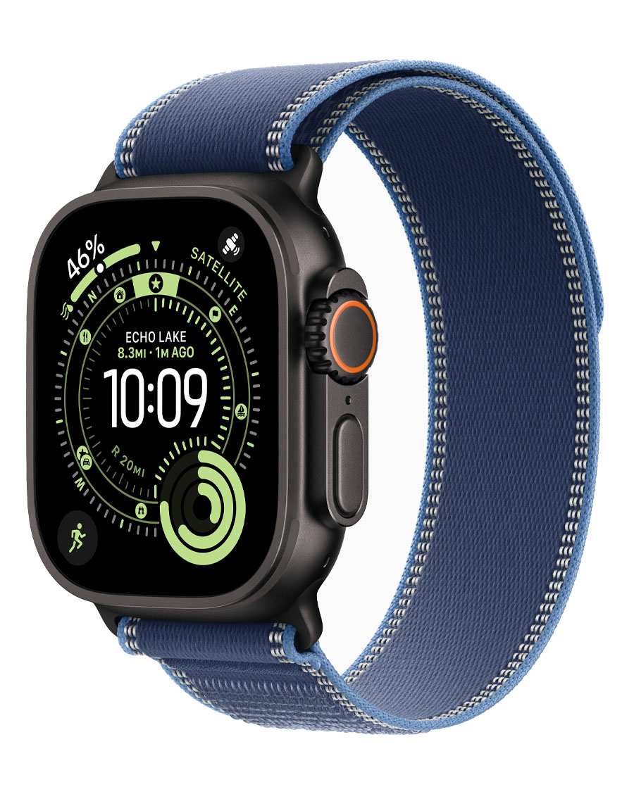 ساعت هوشمند اپل مدل Watch Ultra 3 Black Titanium 49mm بند Trail Loop