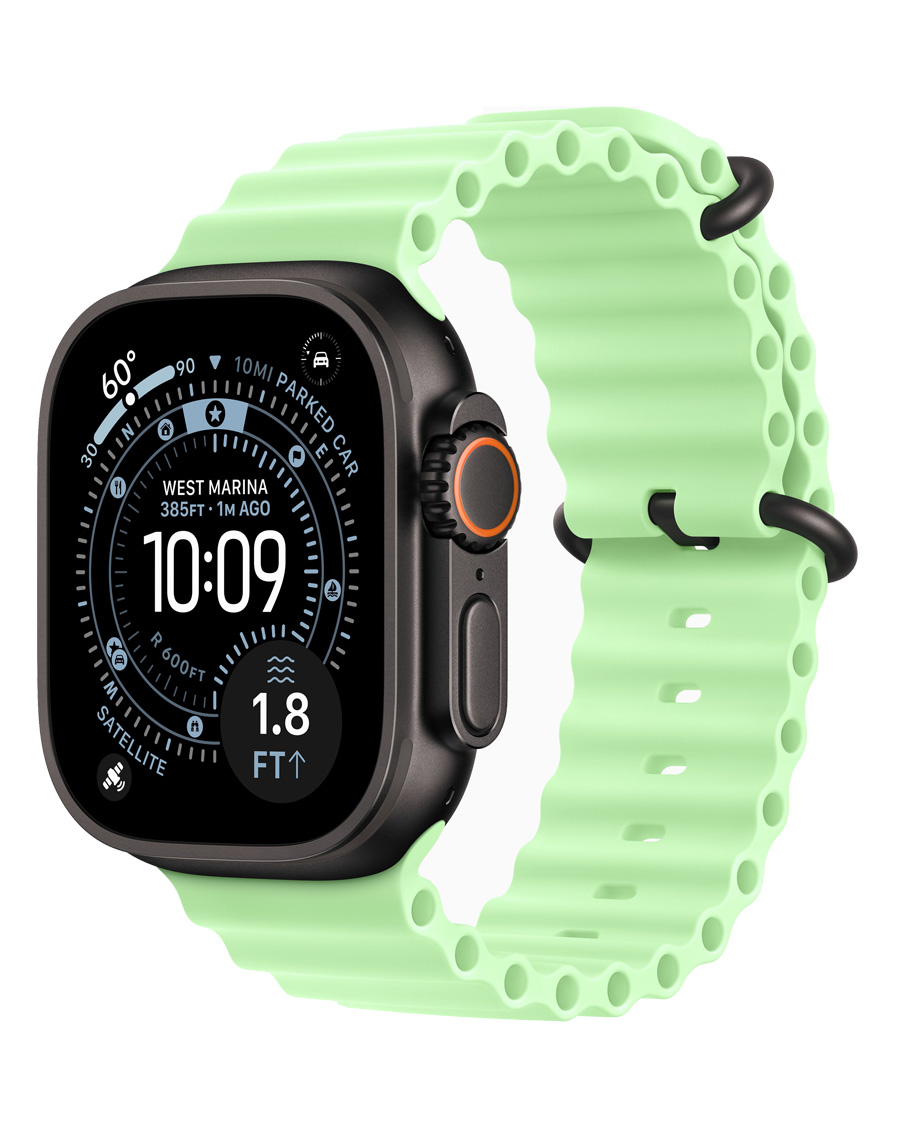 ساعت هوشمند اپل مدل Watch Ultra 3 Black Titanium 49mm بند Ocean