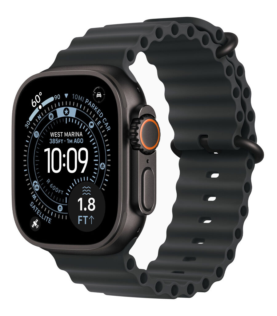 ساعت هوشمند اپل مدل Watch Ultra 3 Black Titanium 49mm بند Ocean
