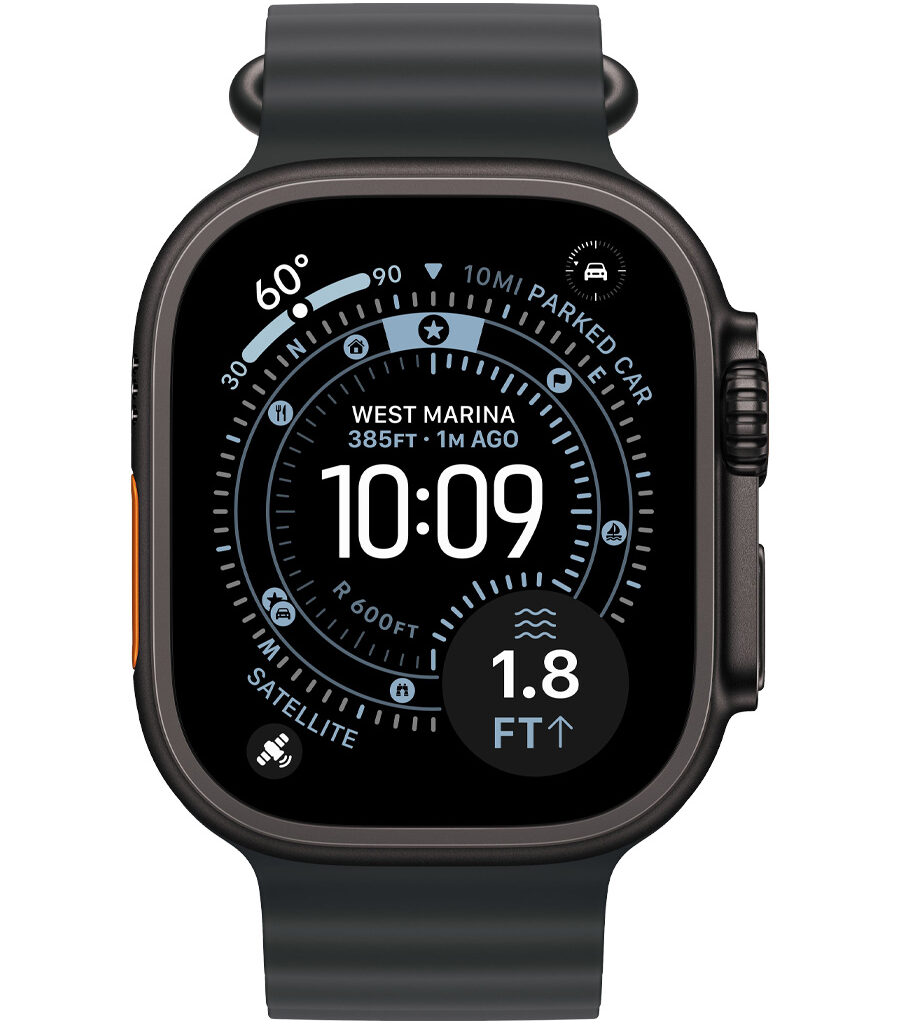 ساعت هوشمند اپل مدل Watch Ultra 3 Black Titanium 49mm بند Ocean