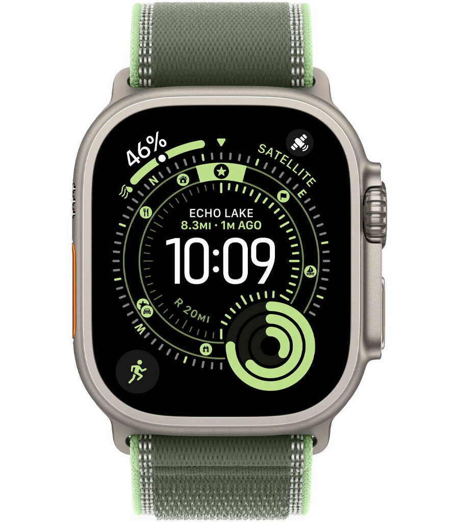 ساعت هوشمند اپل مدل Watch Ultra 3 Natural Titanium 49mm بند Trail Loop
