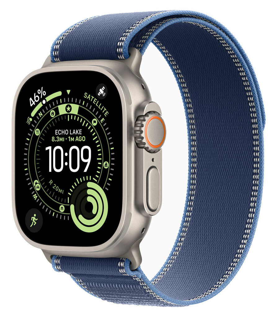 ساعت هوشمند اپل مدل Watch Ultra 3 Natural Titanium 49mm بند Trail Loop
