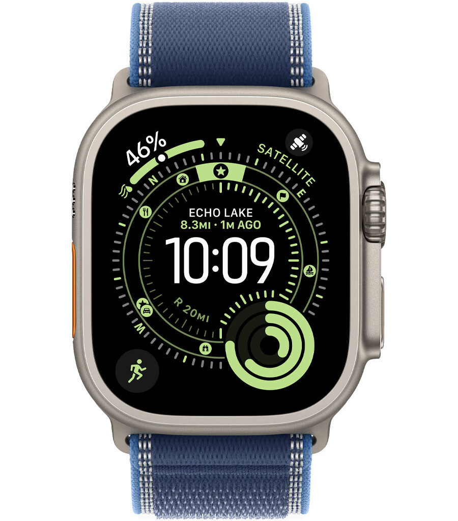 ساعت هوشمند اپل مدل Watch Ultra 3 Natural Titanium 49mm بند Trail Loop