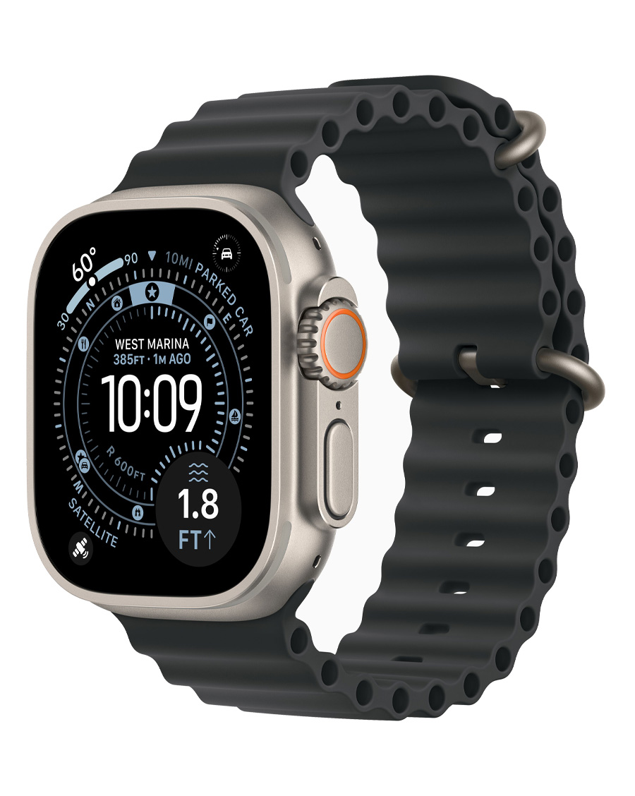 ساعت هوشمند اپل مدل Watch Ultra 3 Natural Titanium 49mm بند Ocean