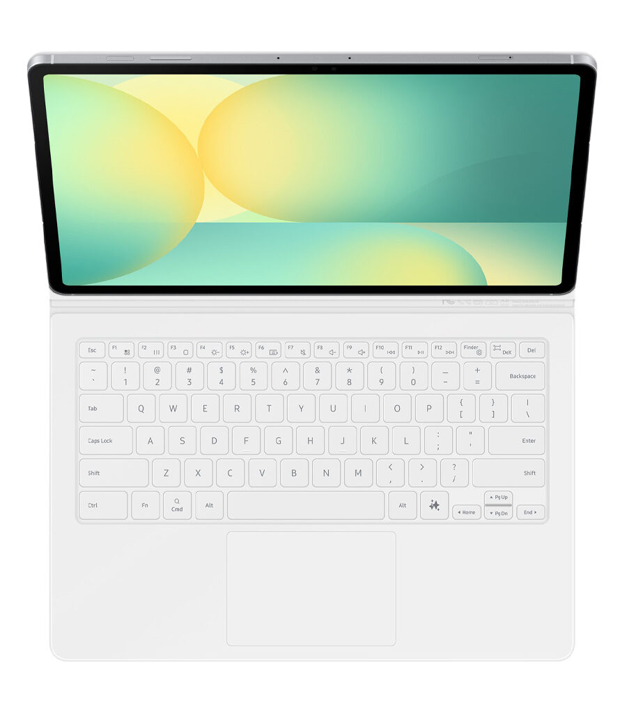 کیف کیبورد دار سامسونگ مدل Book Cover Keyboard With AI Key مخصوص Galaxy Tab S10 FE Plus
