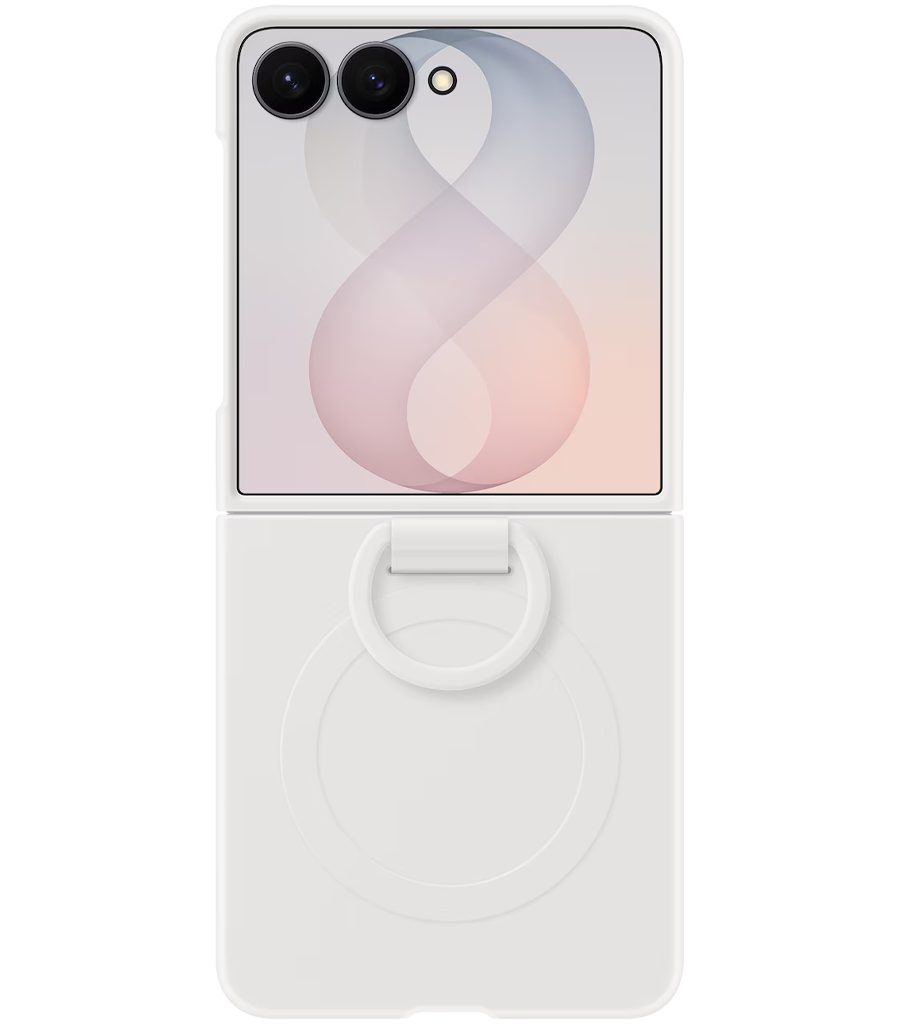 قاب محافظ مدل Silicone Ring Magnet Case مخصوص Samsung Galaxy Z Flip8