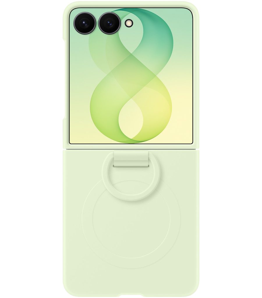 قاب محافظ مدل Silicone Ring Magnet Case مخصوص Samsung Galaxy Z Flip8