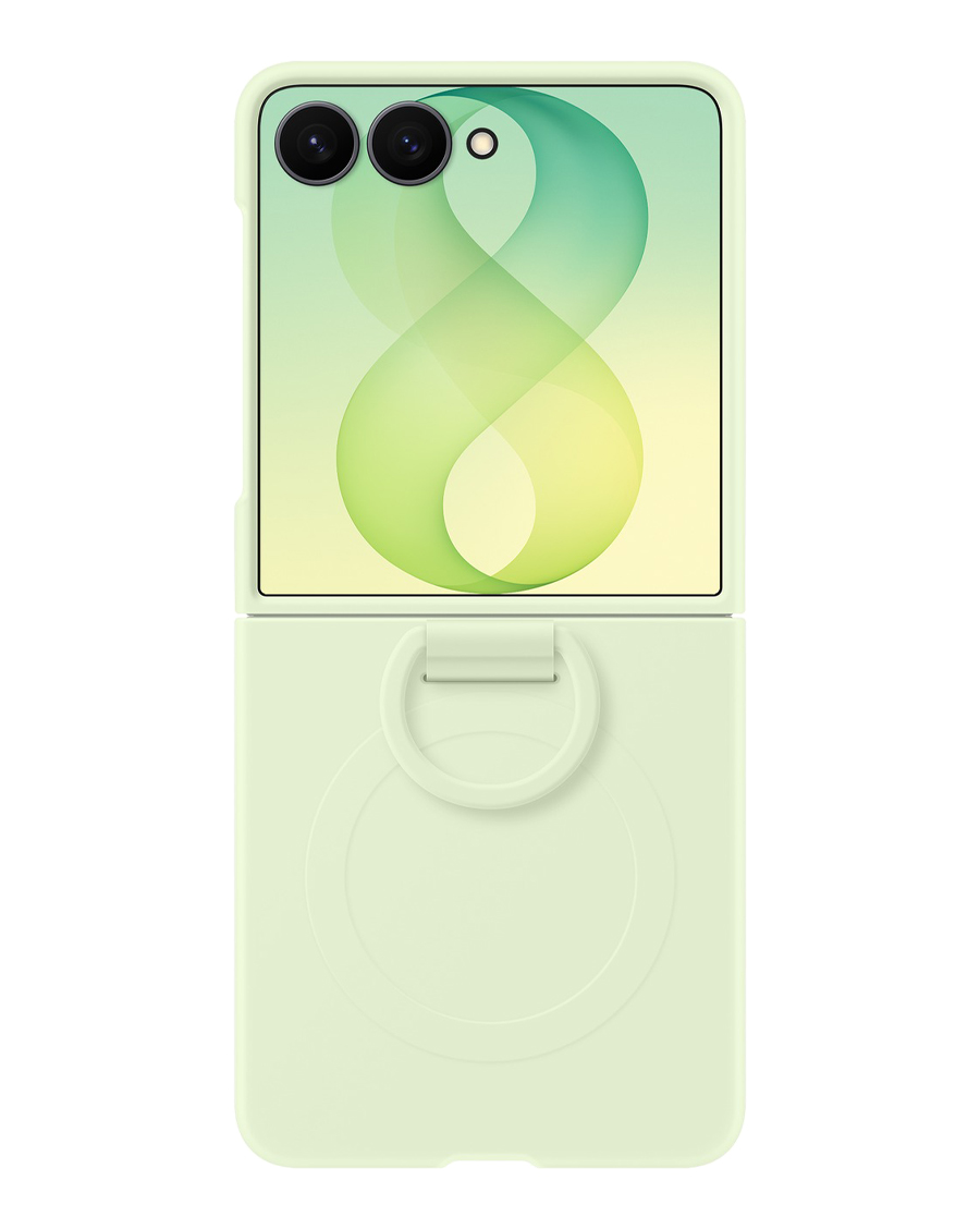 قاب محافظ مدل Silicone Ring Magnet Case مخصوص Samsung Galaxy Z Flip8