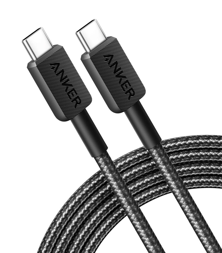 کابل USB-C به USB-C انکر مدل 322 (60 وات)